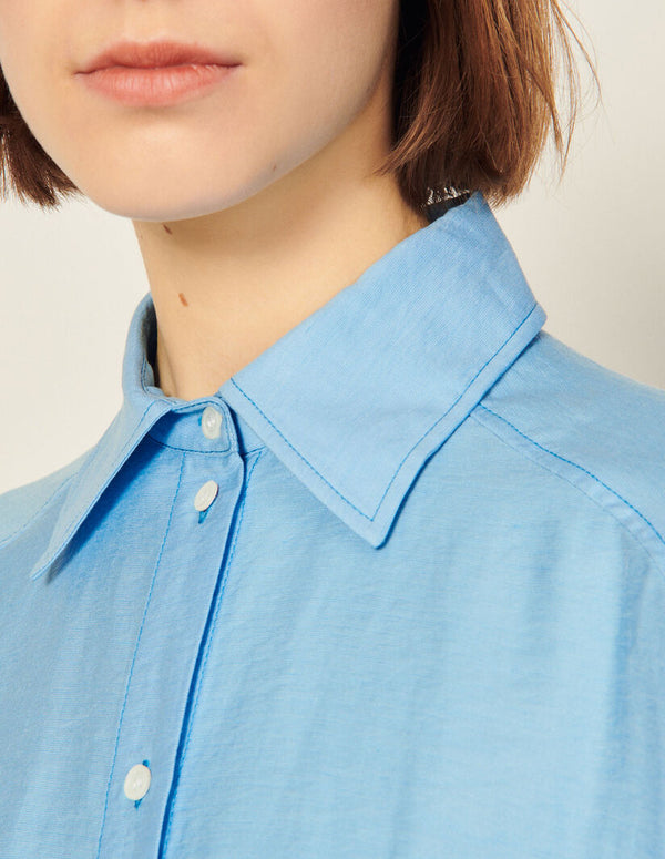 Blusa Lorraine Azul Celeste