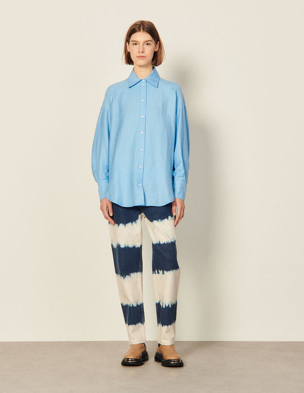 Blusa Lorraine Azul Celeste