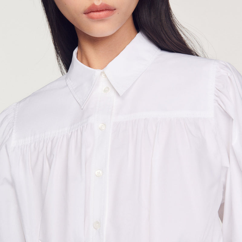 Camisa corta anudable
