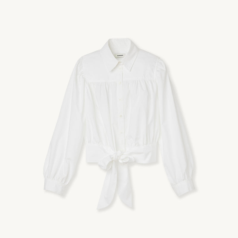 Camisa corta anudable