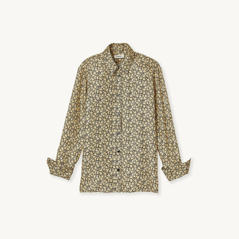 Camisa estampada de seda