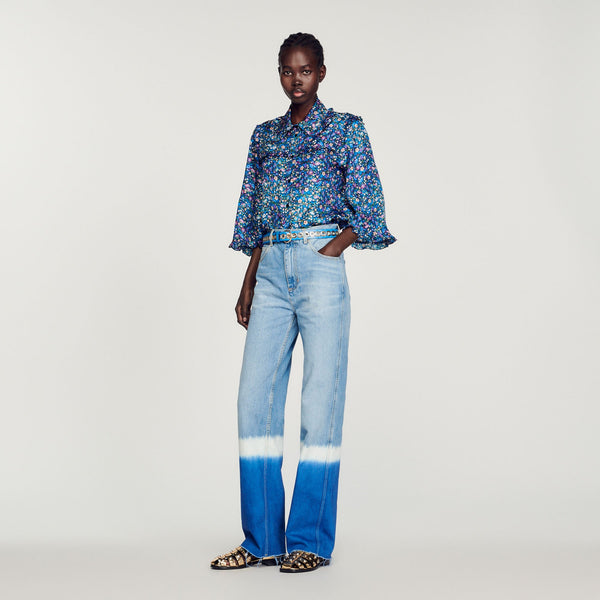 Sandro | Camisa Azul para mujer.
