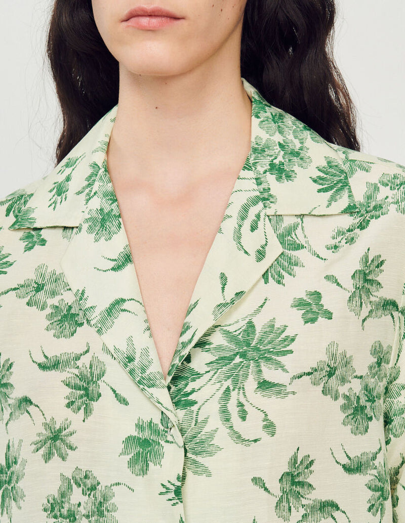 Sandro | Camisa ancha estampada para mujer.