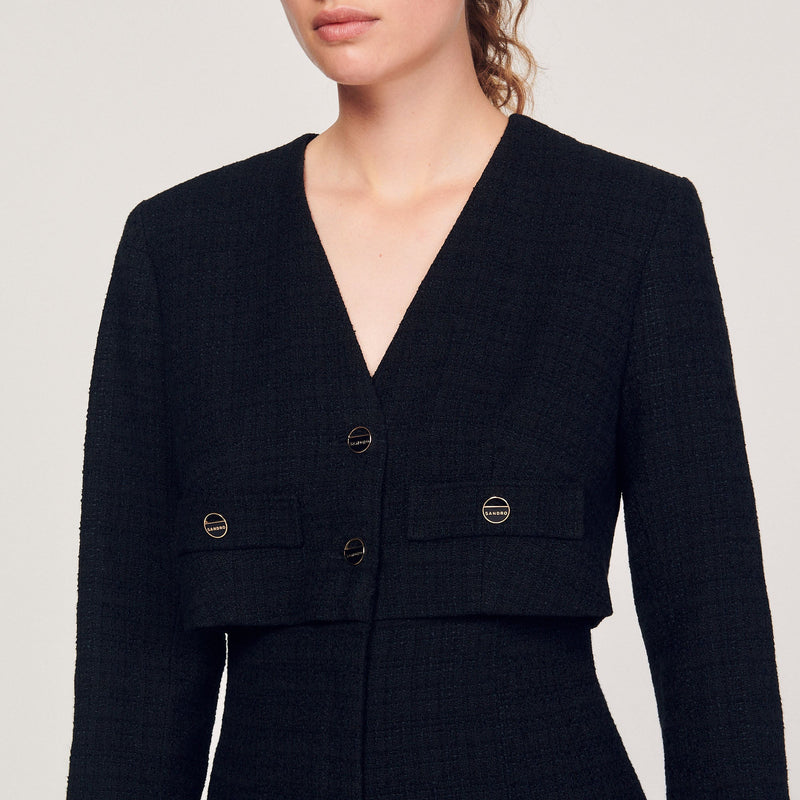 Mono corto de tweed