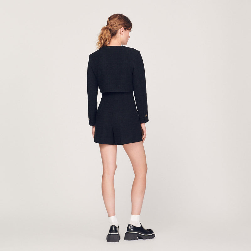 Mono corto de tweed