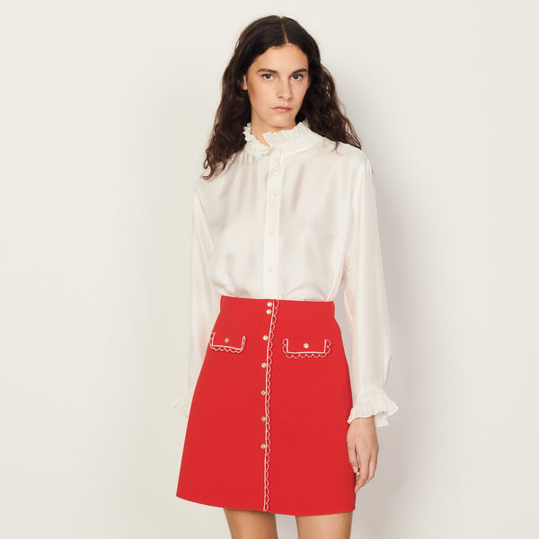 Falda Beverly Rojo