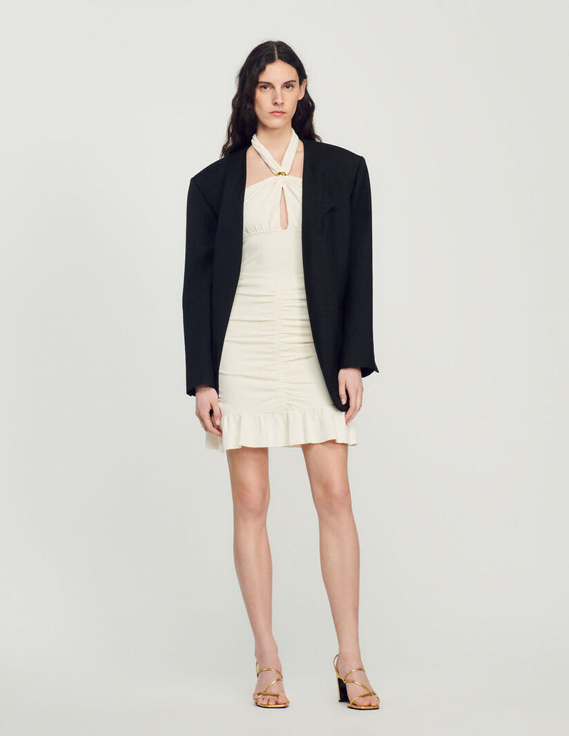 Sandro | Falda corta fruncida para mujer.