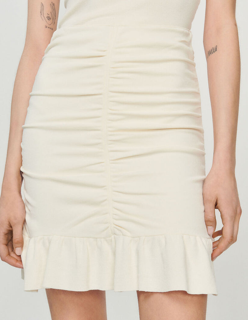 Sandro | Falda corta fruncida para mujer.