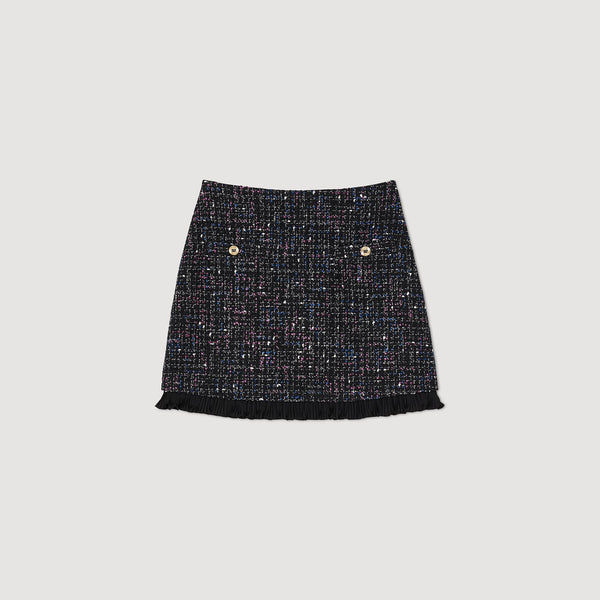 Sandro | Falda corta de tweed para mujer.