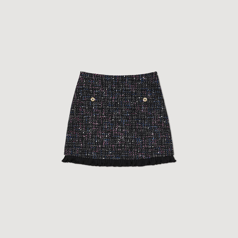 Sandro | Falda corta de tweed para mujer.