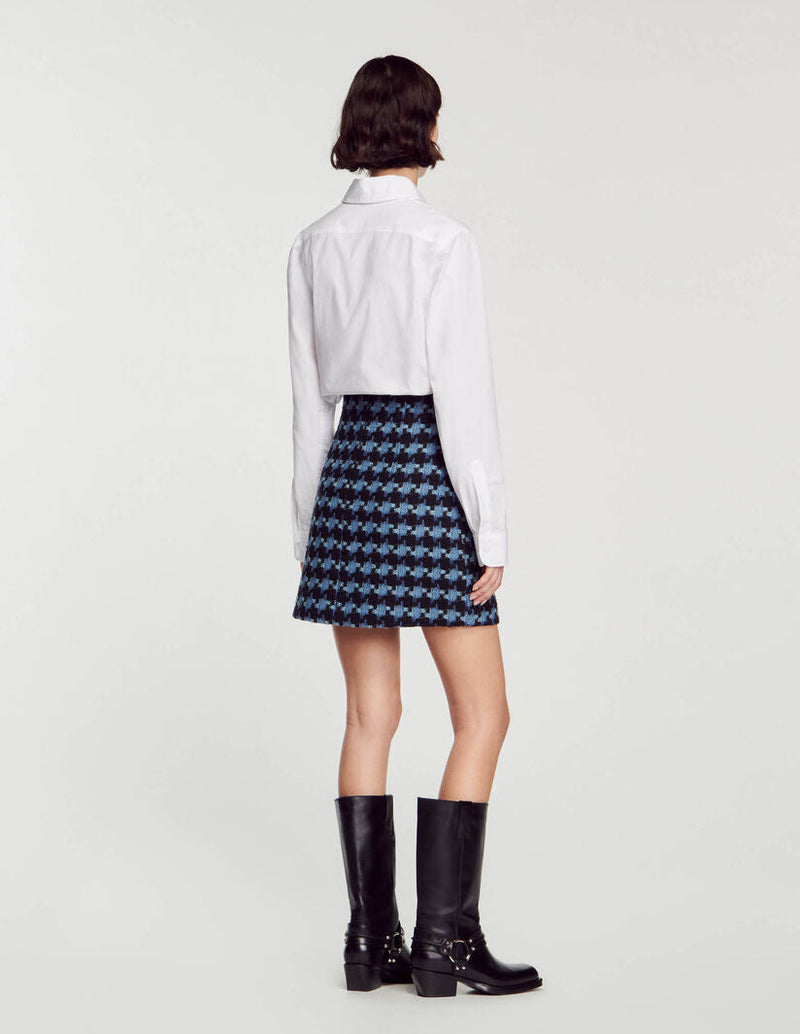 Sandro | Falda corta de tweed para mujer.