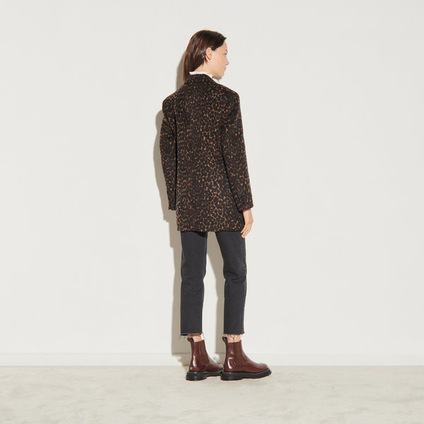 Abrigo con estampado de leopardo Lepar