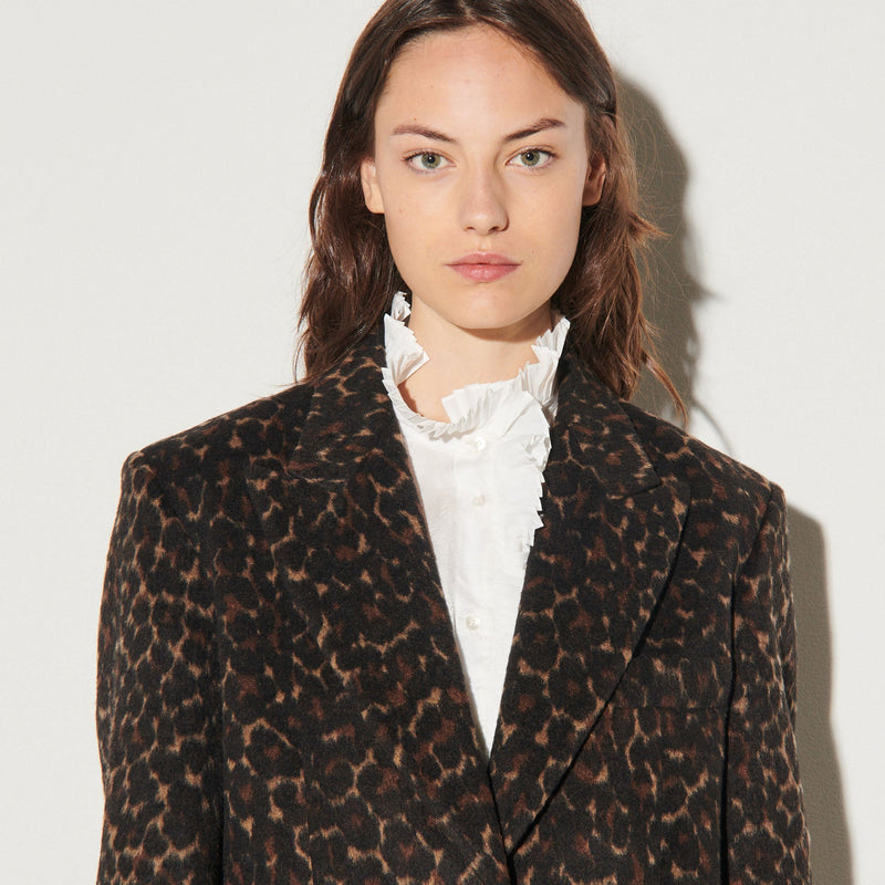 Abrigo con estampado de leopardo Lepar