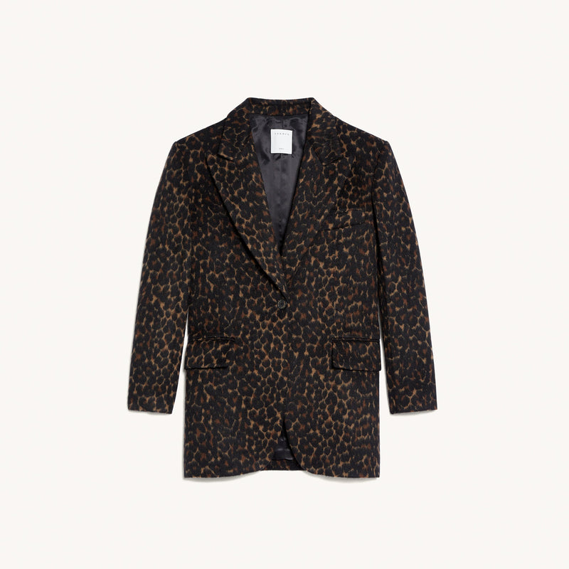 Abrigo con estampado de leopardo Lepar
