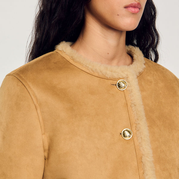 Chaqueta de pelo sintético
