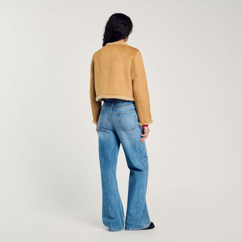 Chaqueta de pelo sintético
