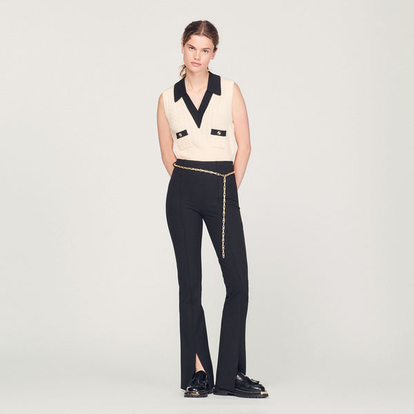 Sandro | Pantalón con aberturas para mujer.