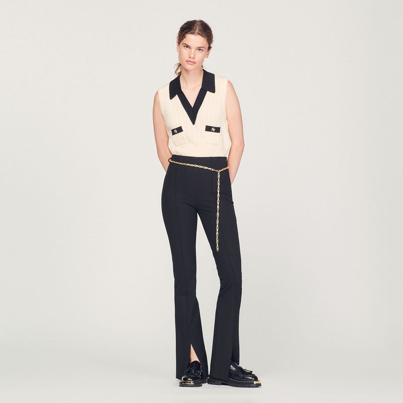 Sandro | Pantalón con aberturas para mujer.