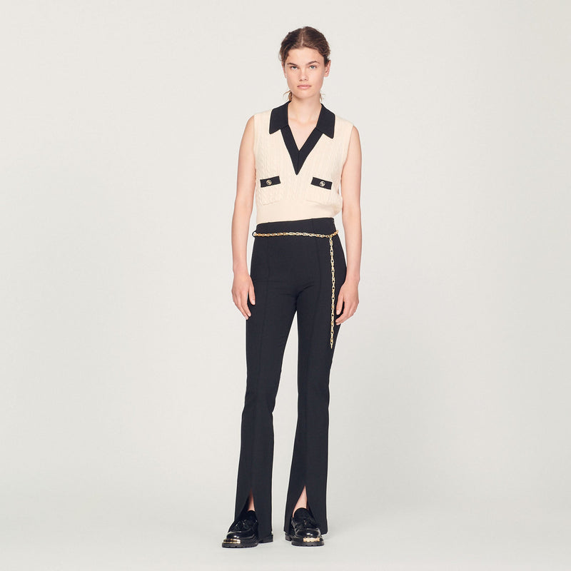 Sandro | Pantalón con aberturas para mujer.