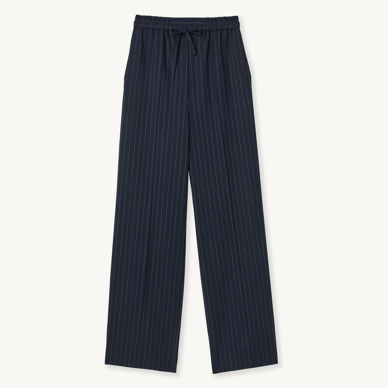 Pantalón ancho de rayas