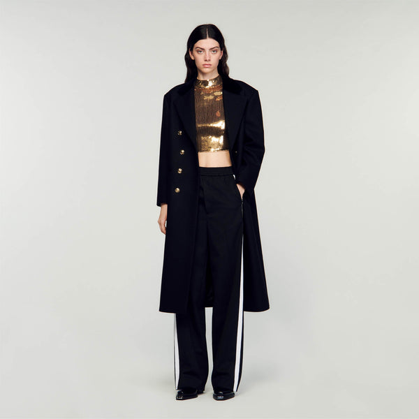 Sandro | Pantalón con bandas laterales para mujer.