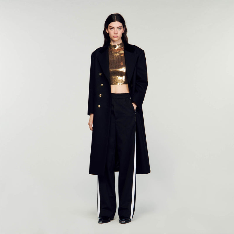 Sandro | Pantalón con bandas laterales para mujer.