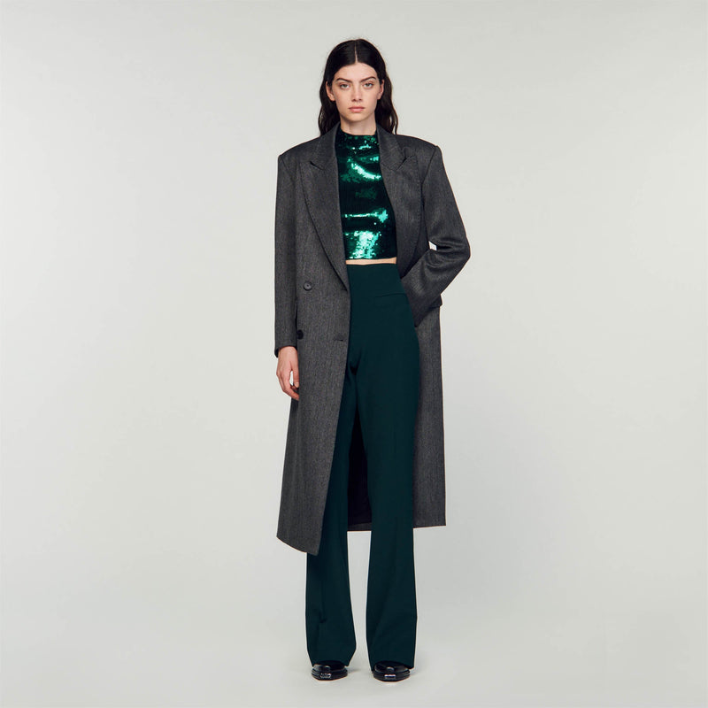 Sandro | Pantalón acampanado para mujer.