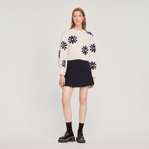 Jersey de punto floral