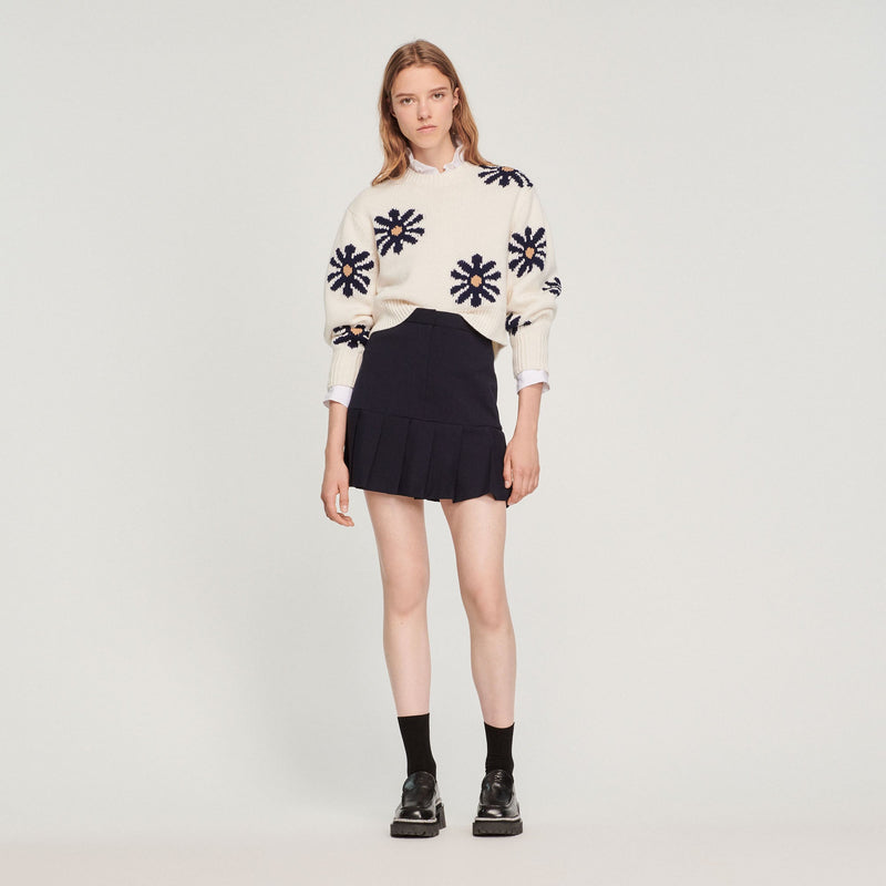 Jersey de punto floral