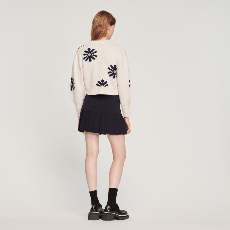 Jersey de punto floral