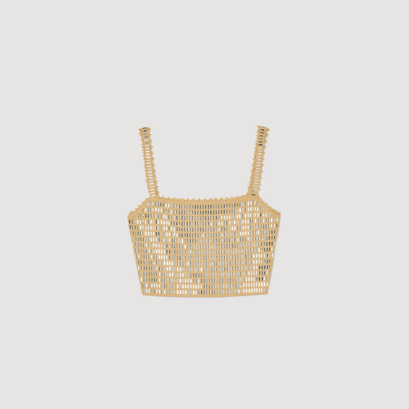 Top con strass