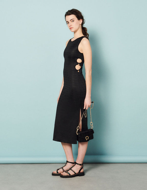 Sandro | Vestido midi con aberturas para mujer.