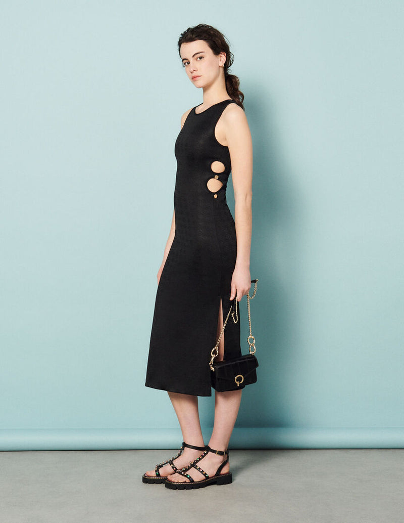 Sandro | Vestido midi con aberturas para mujer.