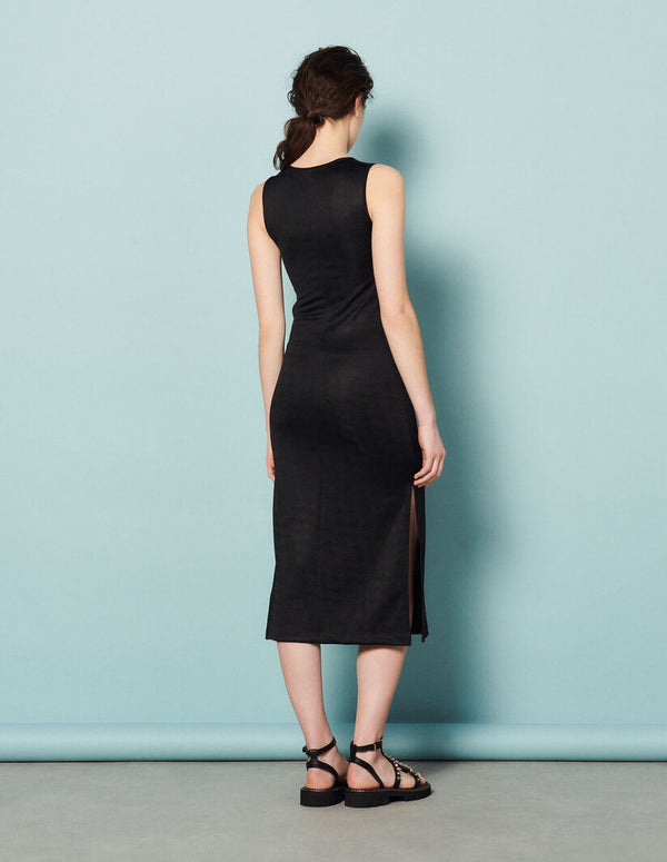 Vestido midi con aberturas