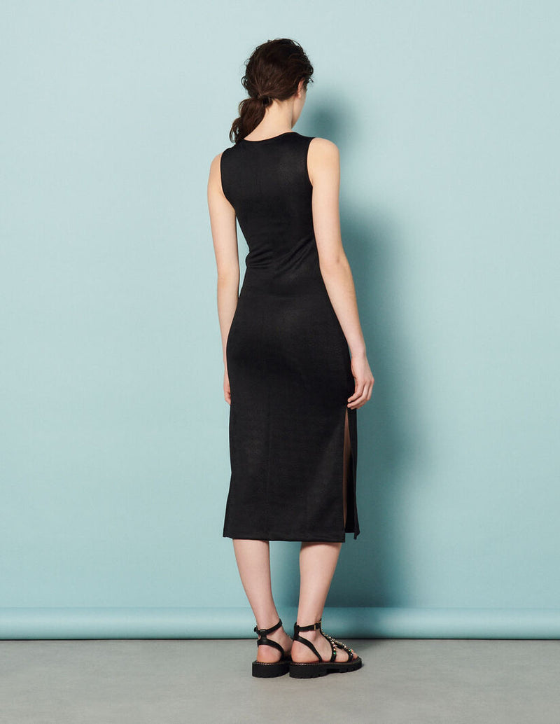 Vestido midi con aberturas
