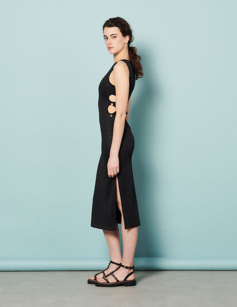 Vestido midi con aberturas