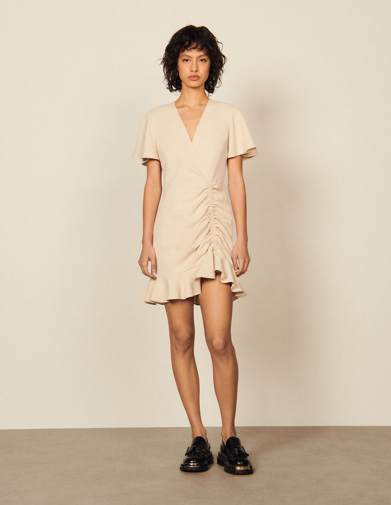 Vestido Tejido Albi Crema