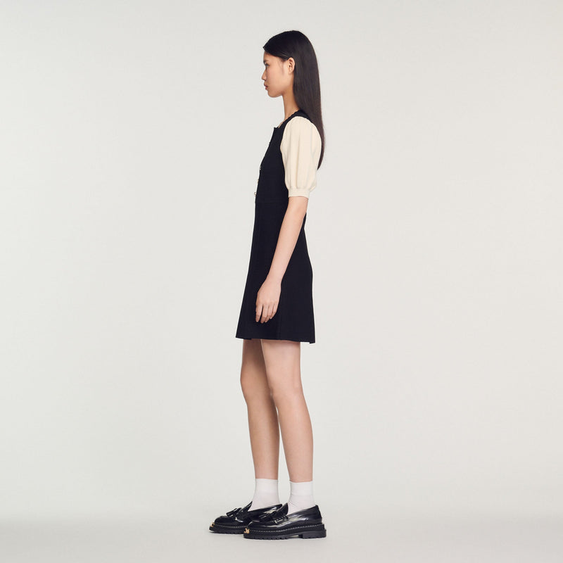 Vestido corto de punto