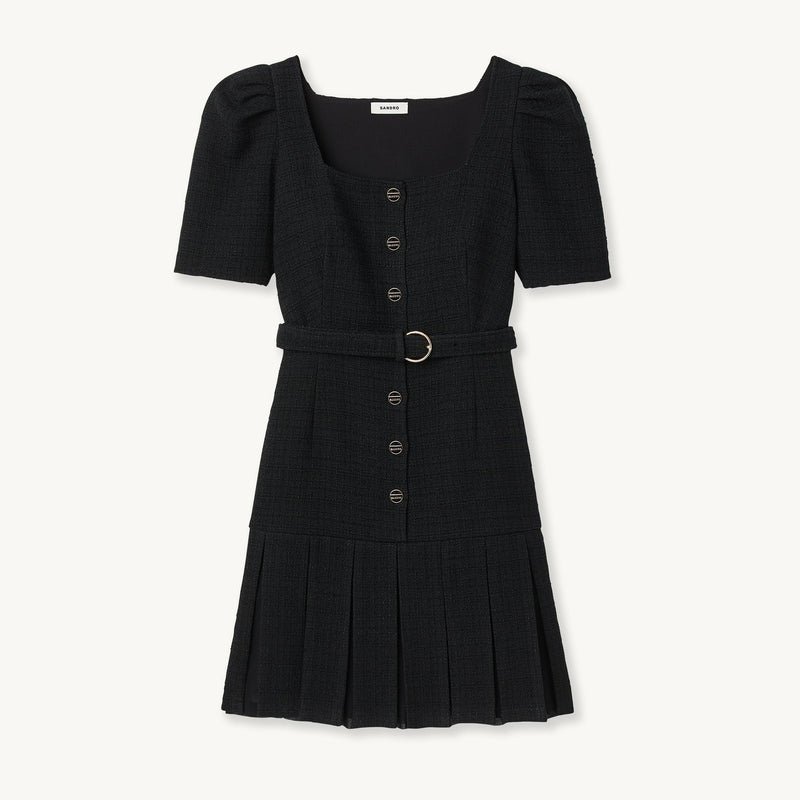 Vestido corto de tweed