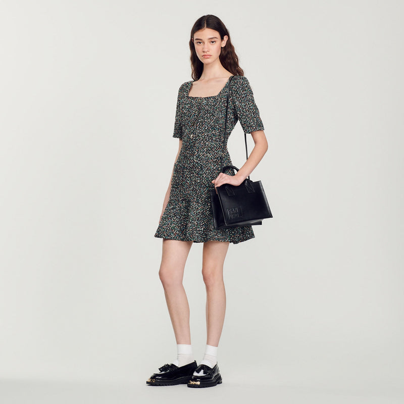 Sandro | Vestido corto de tweed para mujer.