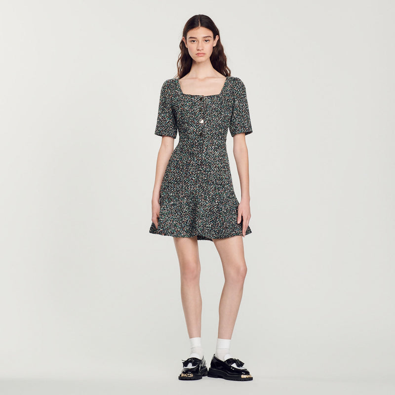 Sandro | Vestido corto de tweed para mujer.