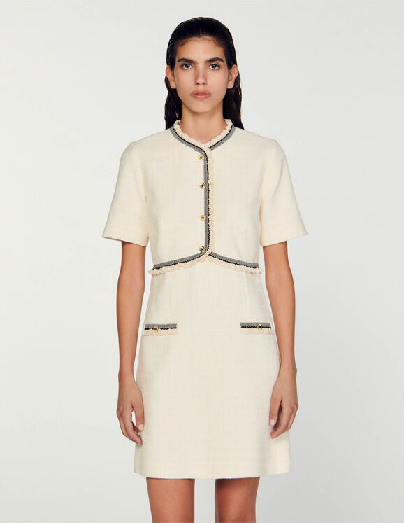 Vestido corto de tweed