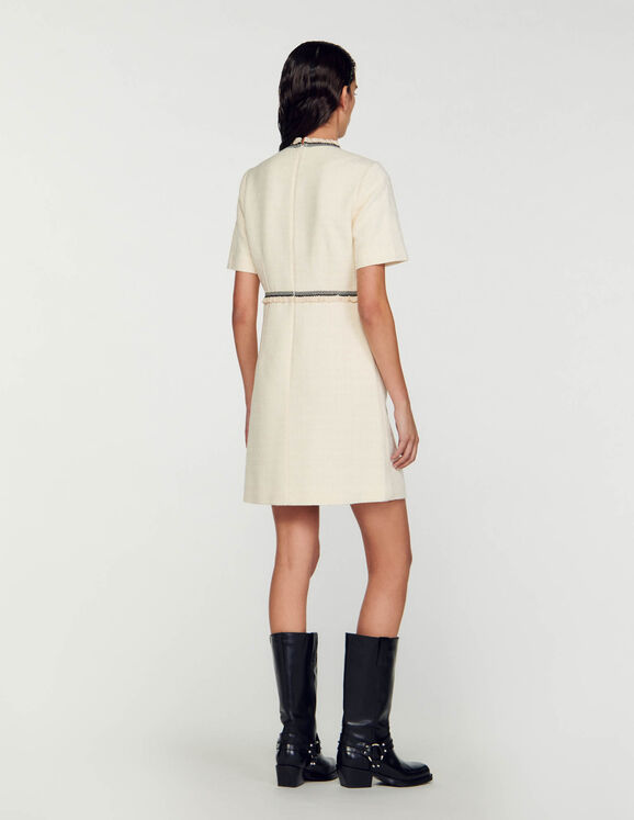 Vestido corto de tweed