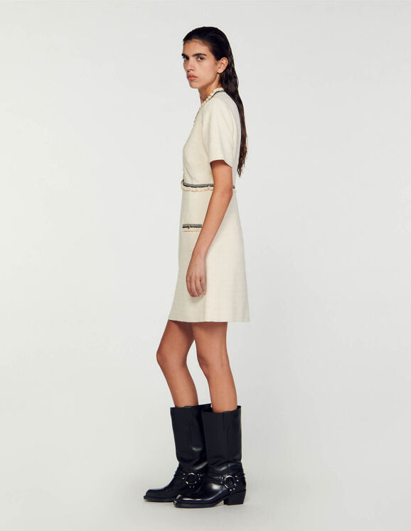 Vestido corto de tweed