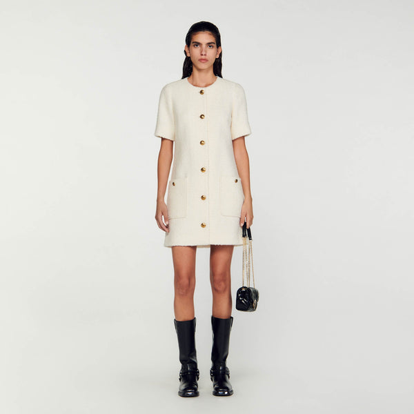 Sandro | Vestido corto de tweed para mujer.