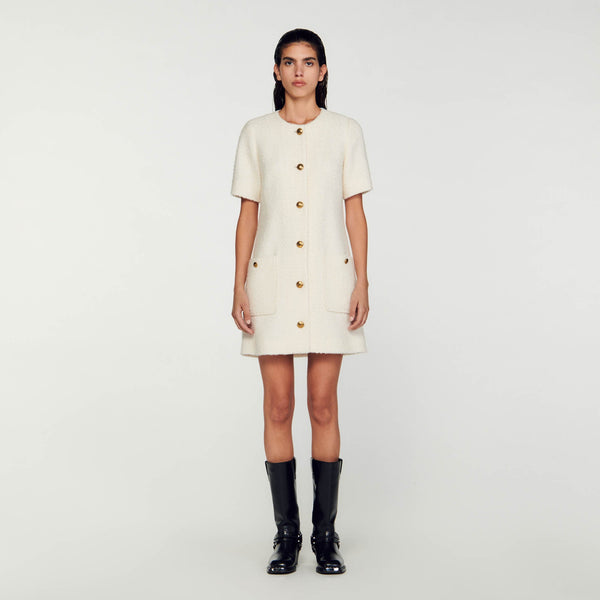 Sandro | Vestido corto de tweed para mujer.