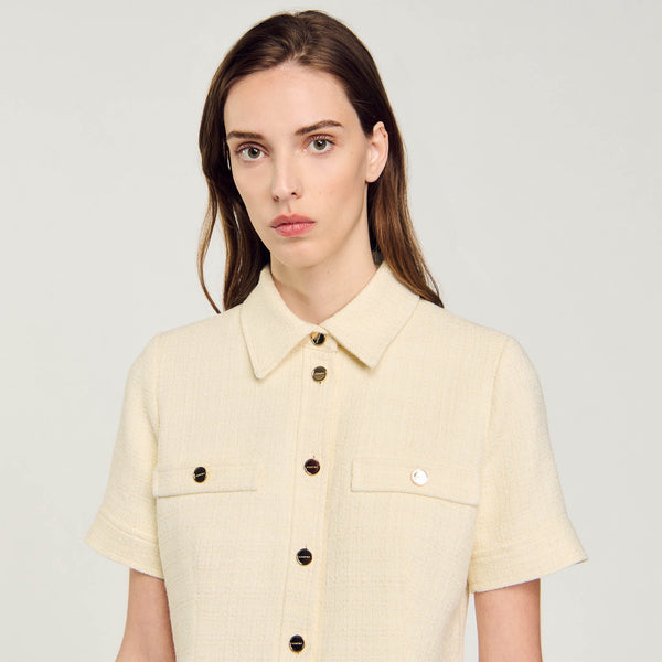 Vestido corto de tweed