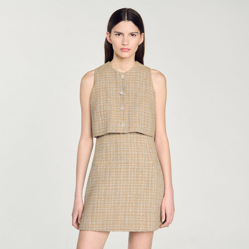 Vestido de tweed