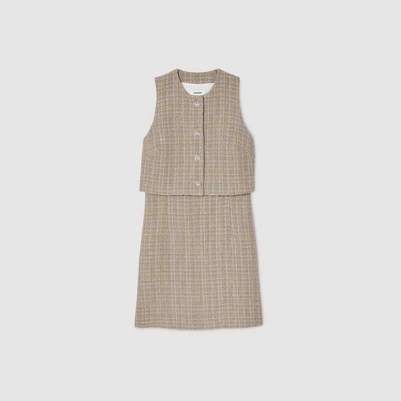 Vestido de tweed