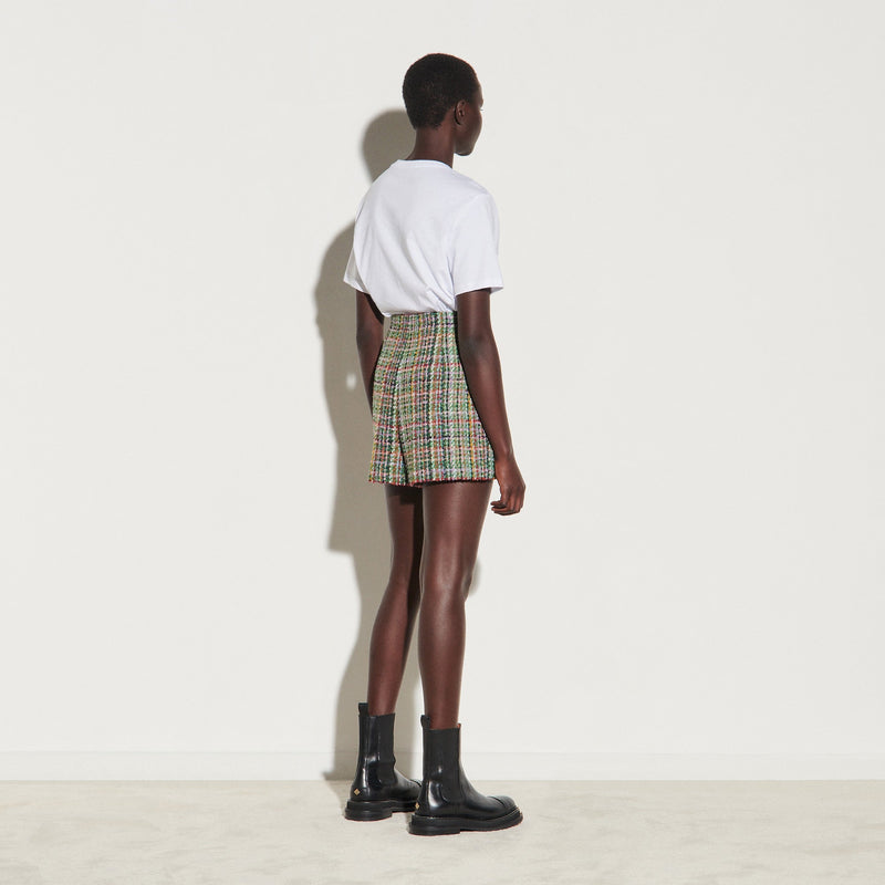 Short de tweed multicolor Joli
